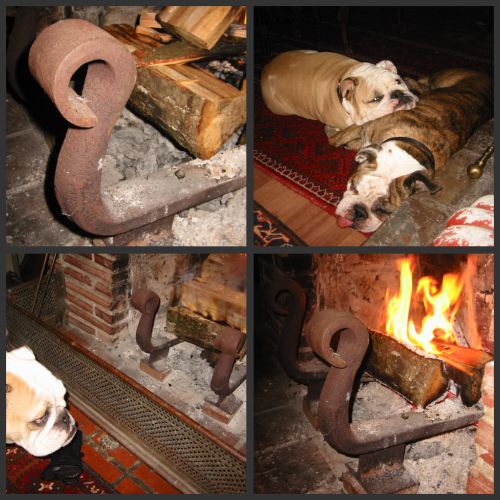 fireplace andirons forged from train rails fireplace andirons forged from train rails