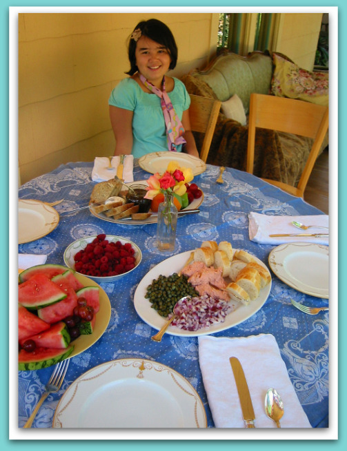 Olivia joins us for lunch