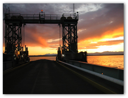2010 05 08 blog ferry sunset Missing the Boat, But Catching the Show