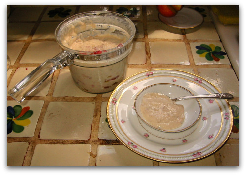 rhubarb-ice-cream-custard-cooked rhubarb ice cream custard cooked Rhubarb Vanilla Ice Cream: You Scream, I Scream...