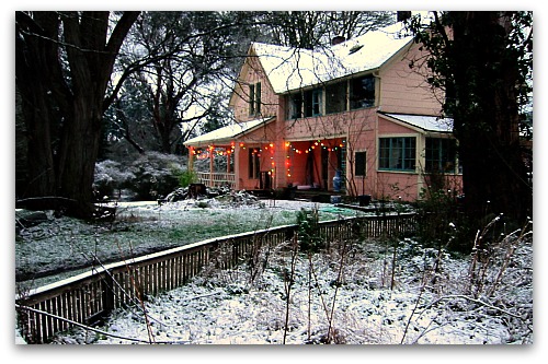 house christmas lights snow house christmas lights snow The Spirit of Christmas Drove a Pickup Truck